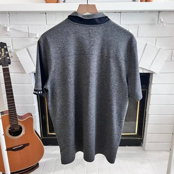 Oakley Aero Ellipse Polo Shirt Sport Athletic Heather Grey - Picture 2 of 5